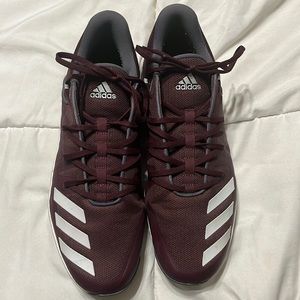 Mens Adidas Speed Turf Maroon Athletic Shoes Size 11 1/2